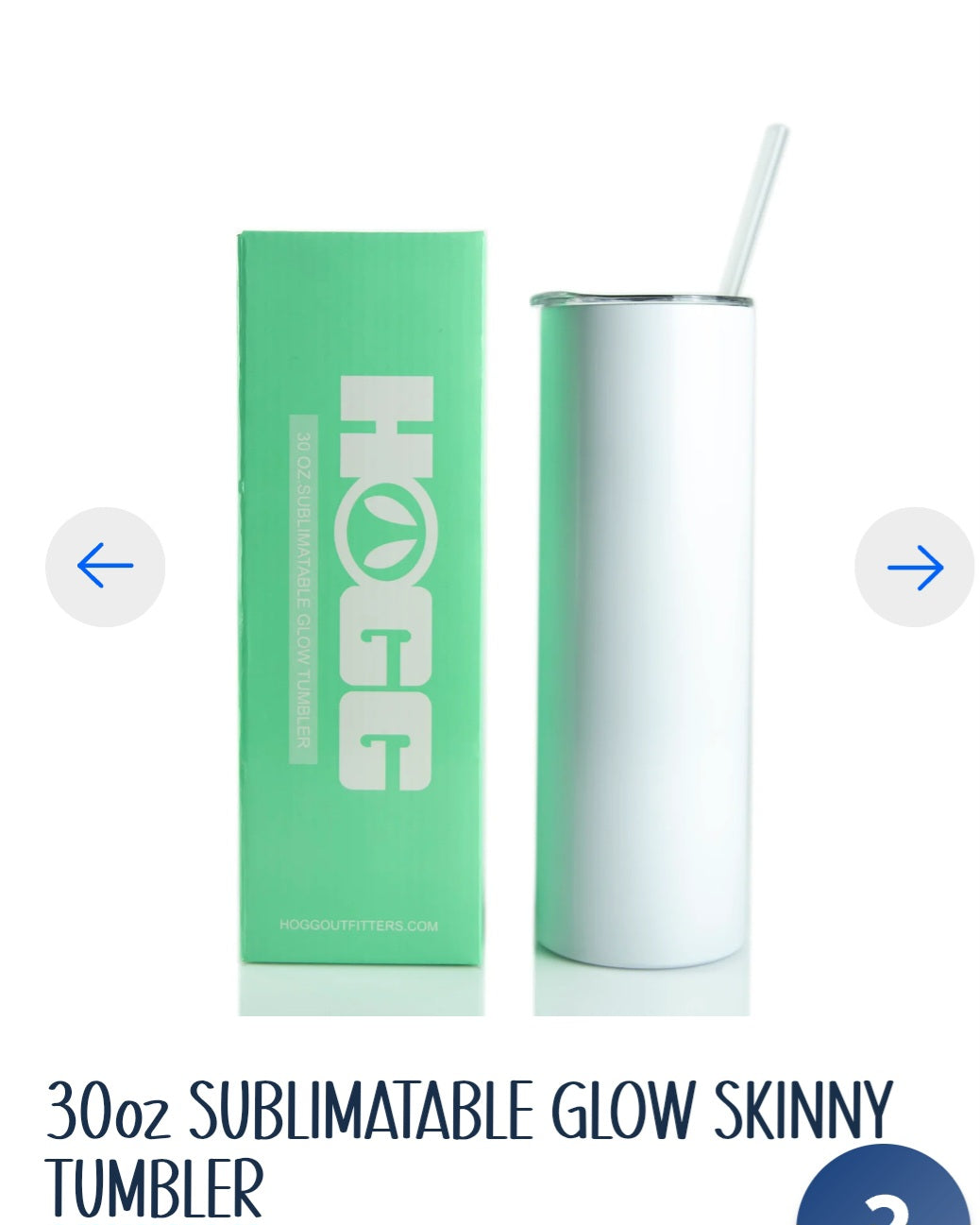 30 Skinny red, green or Blue glow