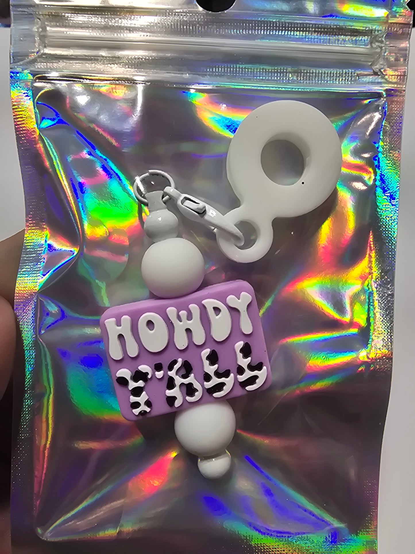 Silicone straw charms