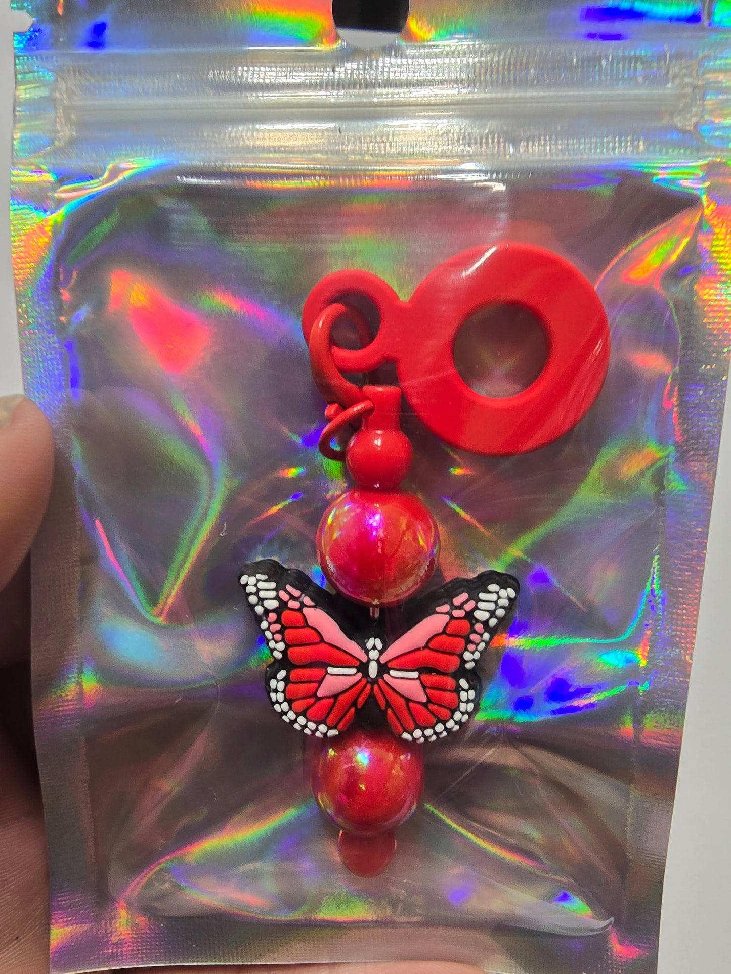Silicone straw charms