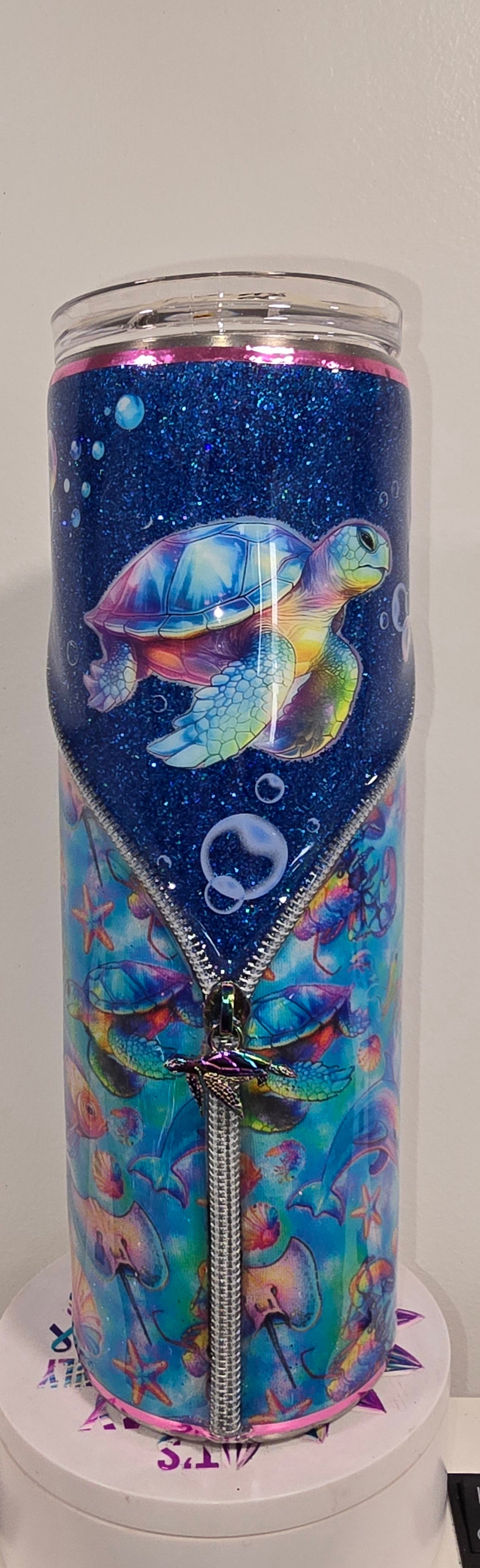 #27 30 skinny sea life zipper cup BRE