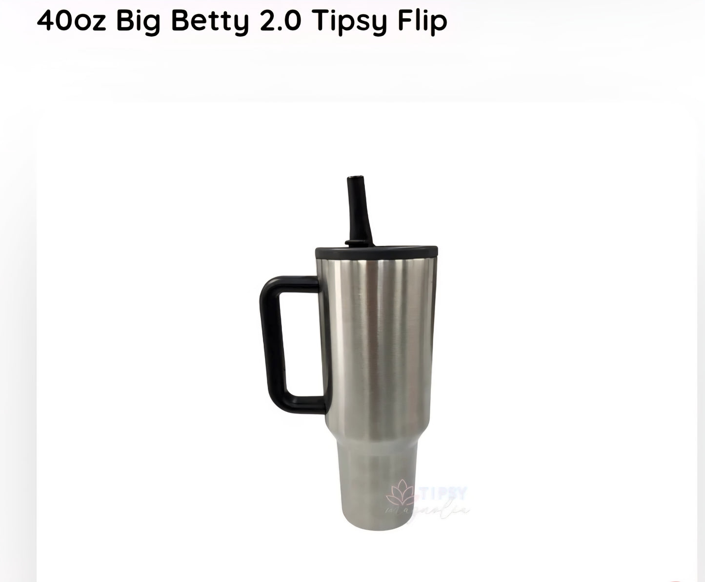 40oz Tipsy w/handle