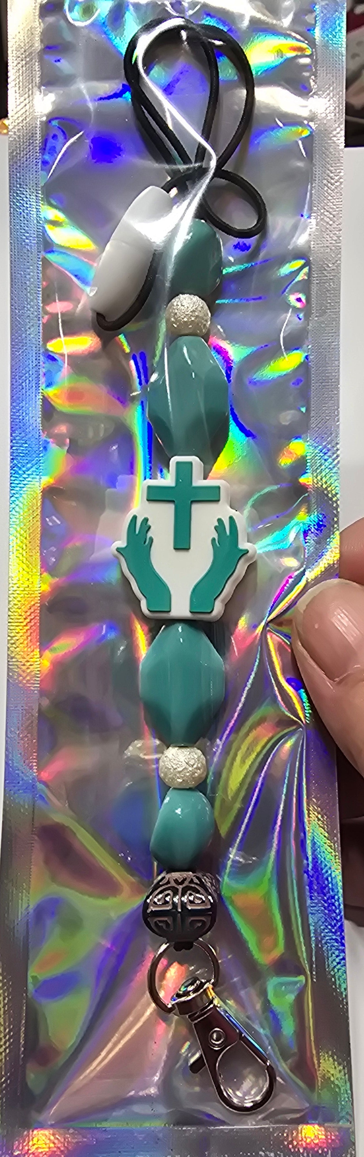 Freshie Hangers cross with hands
