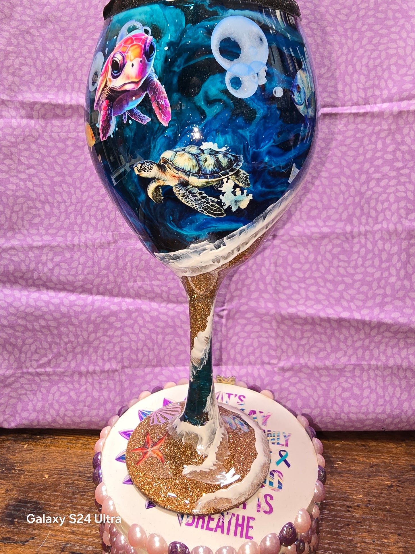 #1 Decorative wine glass set