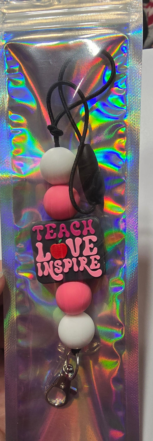Car freshie hanger ""Teach love inspire"