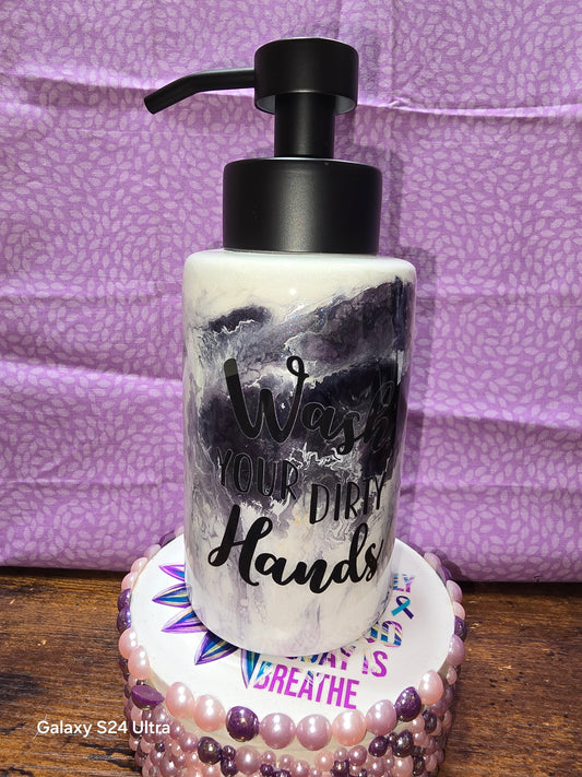 #43 Soap Dispenser black marble