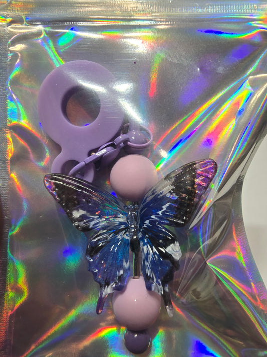 Silicone straw charms