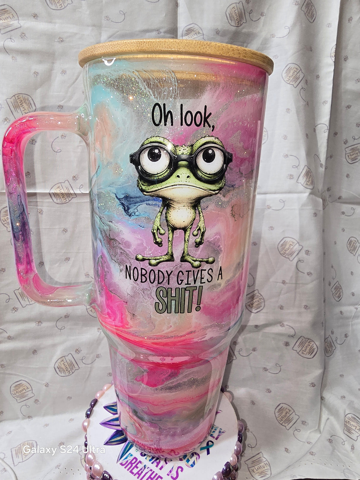 #61 40oz Glass Double wall Tumbler