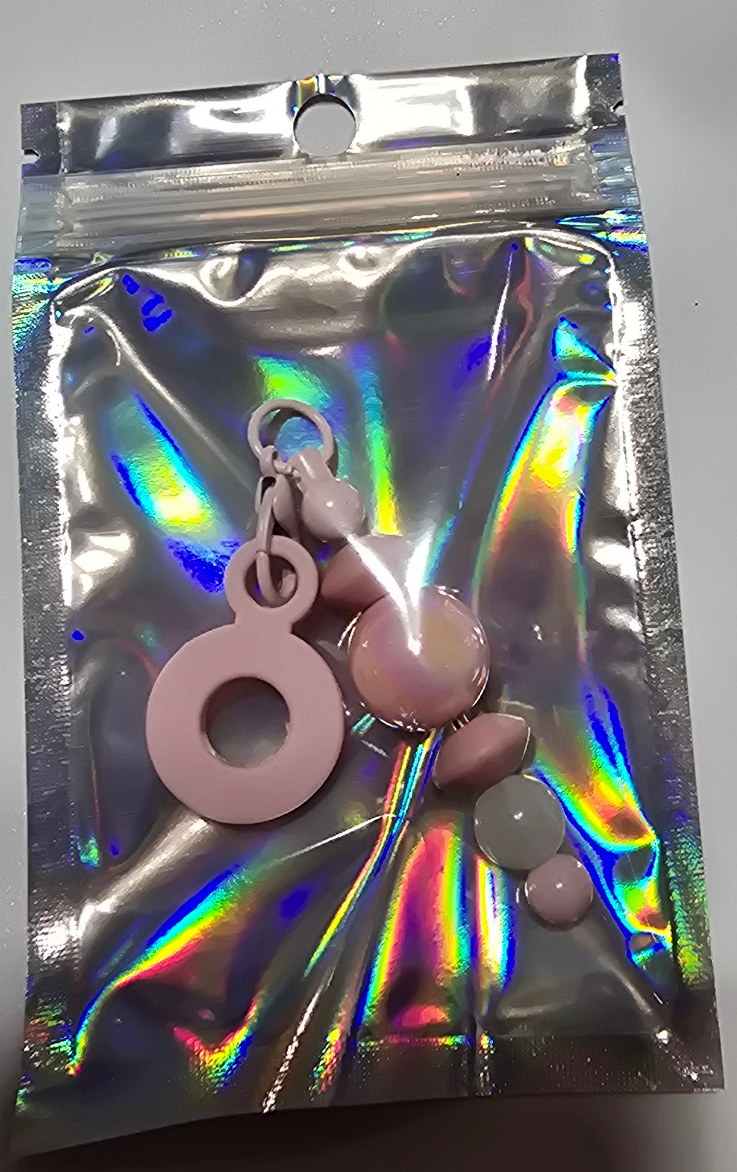 Silicone straw charms