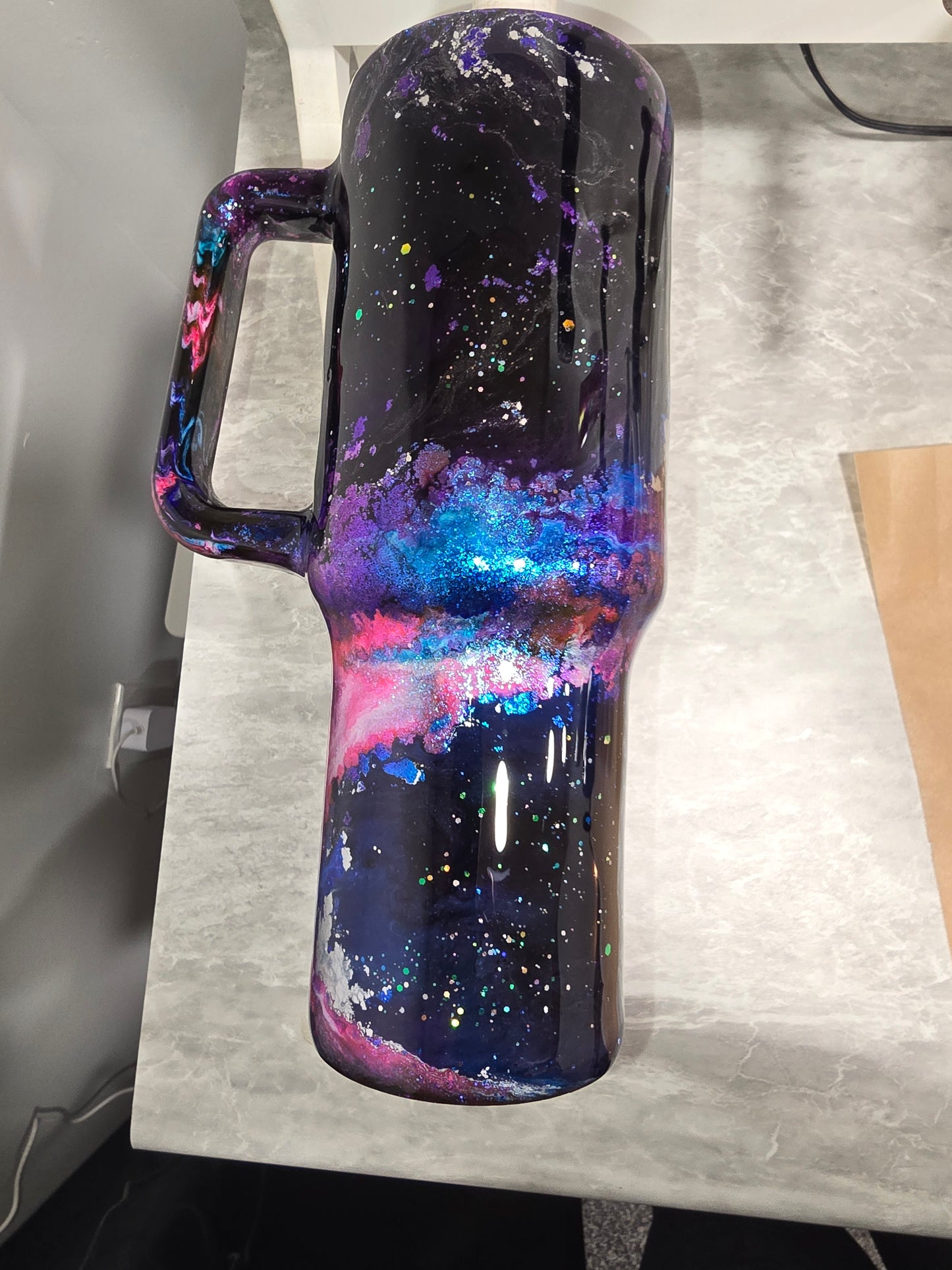 #9 40oz Speaker tumbler kim b