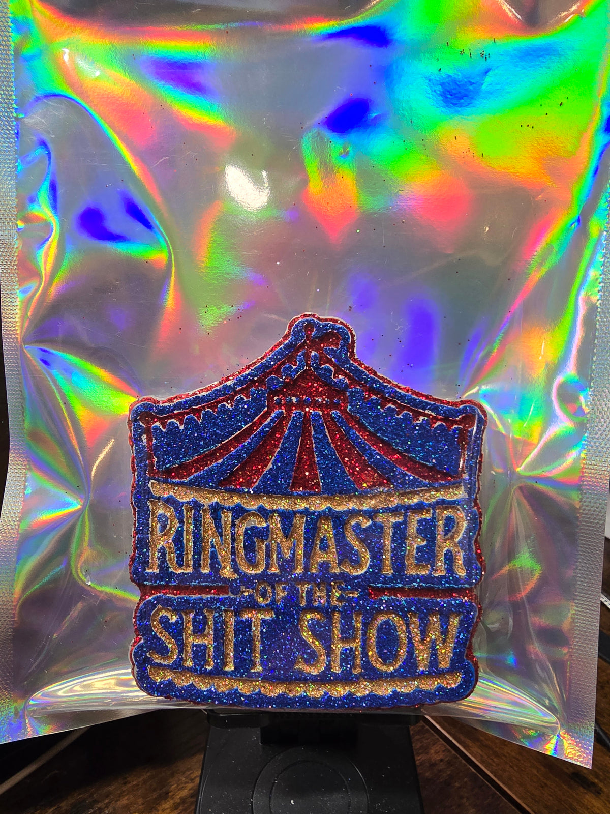 Ringmaster of the shitshow Hibiscus rose& black cherry