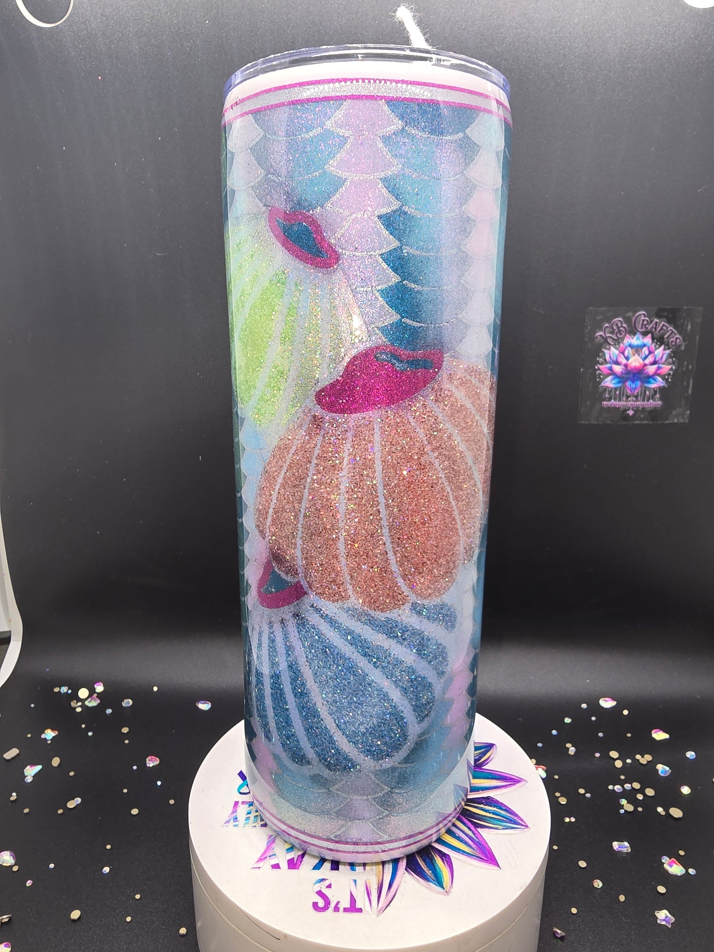 20oz Skinny sea shells