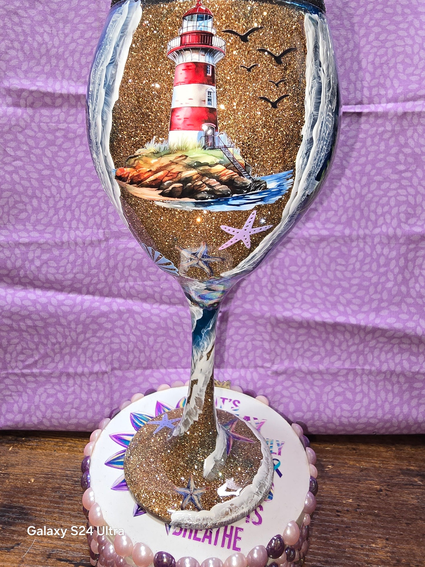 #1 Decorative wine glass set