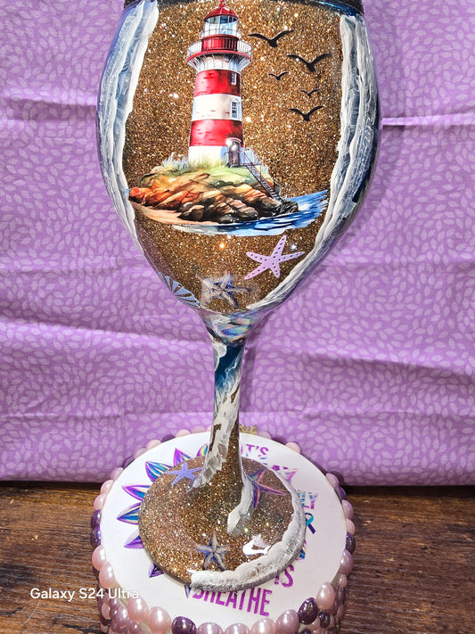 #1 Decorative wine glass set